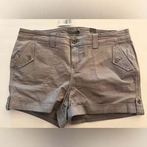 NEW Torrid Twill Military Short Shorts - Light grey